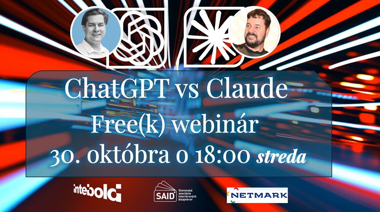 Webinár – umelá inteligencia: ChatGPT vs. Claude – Ktorý AI model je najlepší pre vašu prácu?