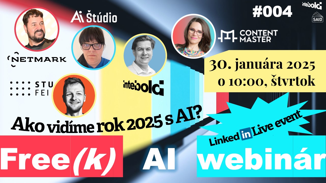 🔥FREE(K) AI Webinár: Ako (ne)pracujeme s AI v roku 2025 a robotická ruka🦾